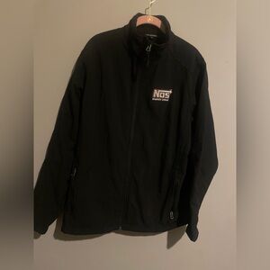 NOS Energy Drink Port Authority black Jacket Mens‎ Size Large full zip